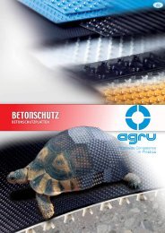 BETONSCHUTZ - AGRU Kunststofftechnik