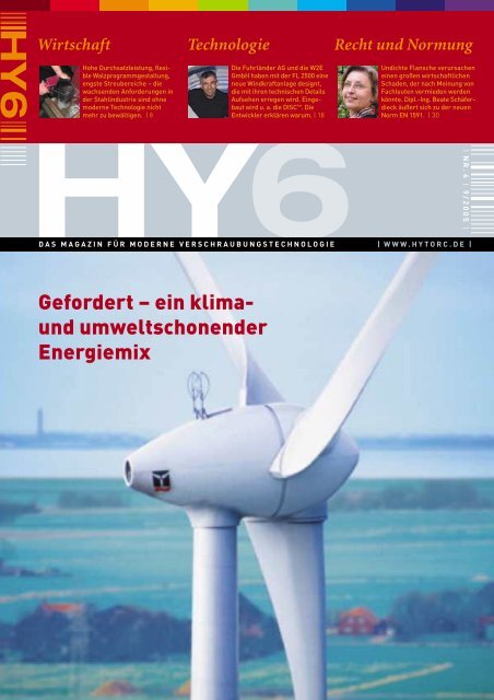 Gefordert – ein klima- und umweltschonender Energiemix