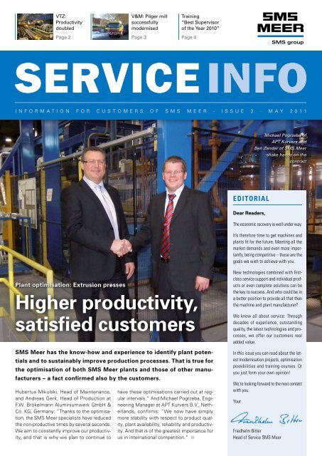 Higher productivity, satisfied customers - SMS Meer GmbH