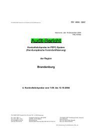 Brandenburg - PEFC