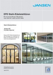 EPD Stahl-/Edelstahltüren - Jansen.com