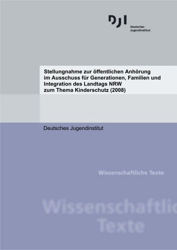 Stellungnahme zur öffentlichen Anhörung im Ausschuss für ...