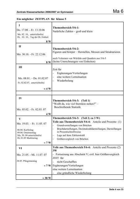 Hinweise und Schwerpunktsetzungen - Hamburger Bildungsserver