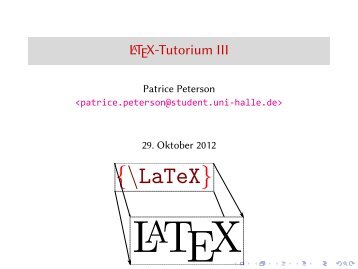 LaTeX-Tutorium III - Bitbucket