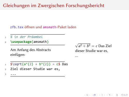 LaTeX-Tutorium III - Bitbucket