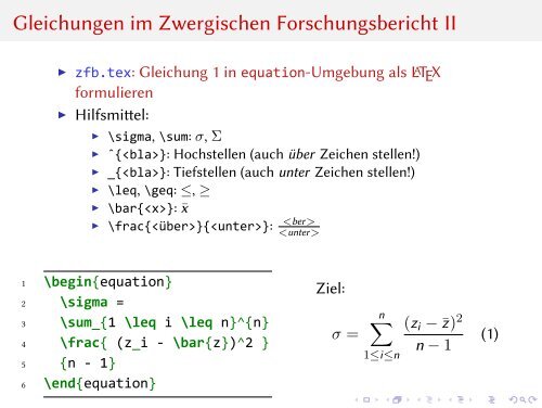 LaTeX-Tutorium III - Bitbucket