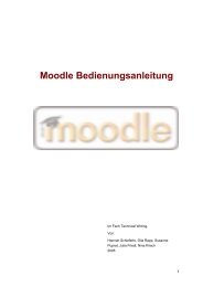 Moodle Bedienungsanleitung