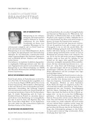 BRAINSPOTTING - Lehranstalt für systemische Familientherapie