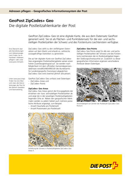 Factsheet GeoPost ZipCodes+ GeoLink wird in einem neuen ...