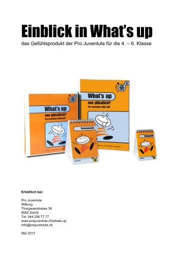 Einblick in What's up - Pro Juventute