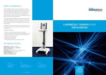 LASERNEEDLE-THERAPIE in der DENTALmEDIzIN - China PurMed