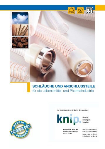 Norres Schläuche + Anschlussteile für ... - knip GmbH Berlin