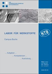 LABOR FÜR WERKSTOFFE - Ntb