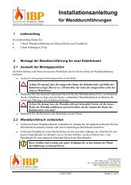 Installationsanleitung tallationsanleitung - IBP-Brandschutz