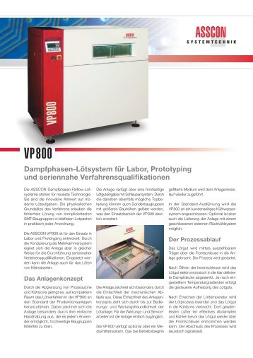 VP800 Produktblatt.pdf - ASSCON Systemtechnik