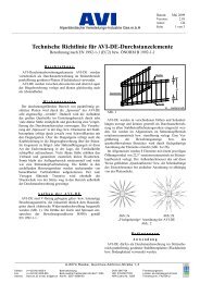Technische Richtlinie für AVI-DE-Durchstanzelemente