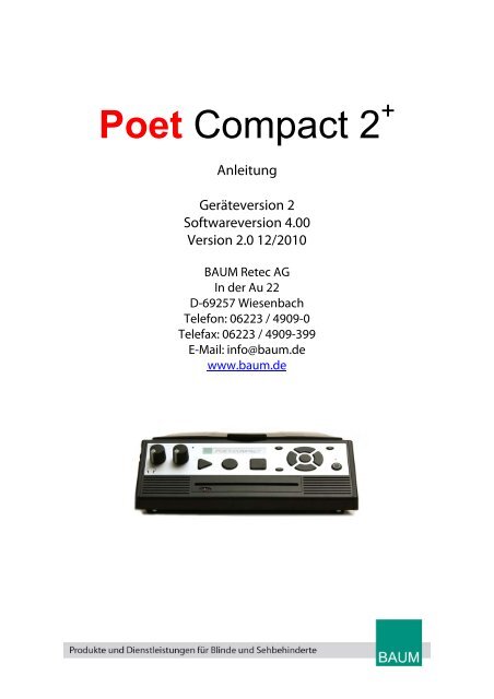 Poet Compact 2 - BAUM Retec AG