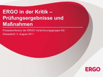 Präsentation zur Pressekonferenz (PDF) - ERGO ...