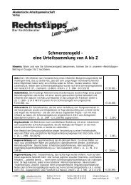 Schmerzensgeld - Akademische Arbeitsgemeinschaft Verlag