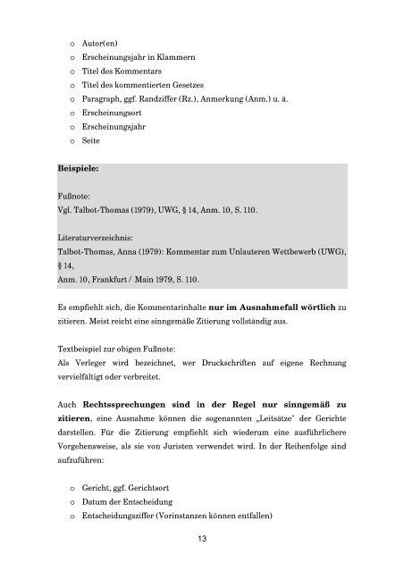 Richtlinien zur Gestaltung einer wissenschaftlichen Arbeit 1