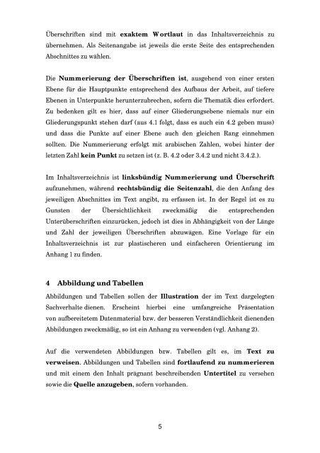 Richtlinien zur Gestaltung einer wissenschaftlichen Arbeit 1