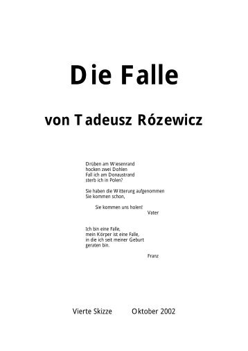 "Kafka: Die Falle" im PDF-Format - Berliner Schule für Schauspiel