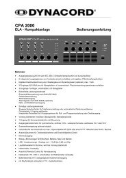 CPA 2000 - Dynacord