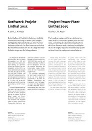 Kraftwerk-Projekt Linthal 2015 Project Power Plant Linthal 2015