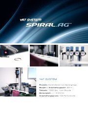 Unsere neuen Maschinen im Überblick (PDF) - Spiral AG