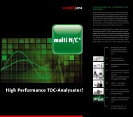 Broschüre multi N/C - Analytik Jena AG