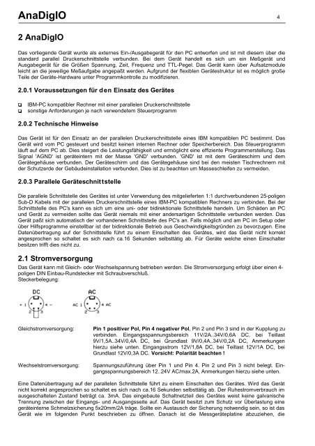 AnaDigIO - SENG digitale Systeme