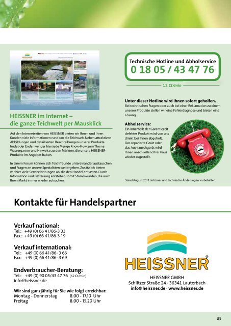 Heissner Hauptkatalog 2012