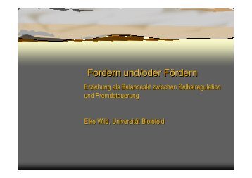 Fordern und/oder Fördern Fordern und/oder Fördern - DGTA