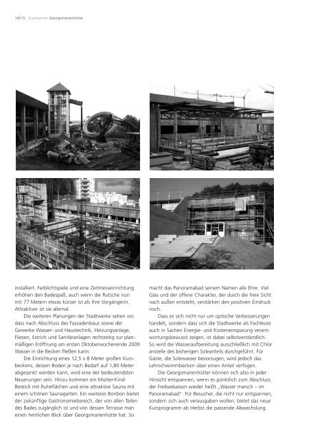Geschäftsbericht 2008 - Stadtwerke Georgsmarienhütte GmbH