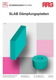 SLAB Dämpfungsplatten - RRG Industrietechnik GmbH