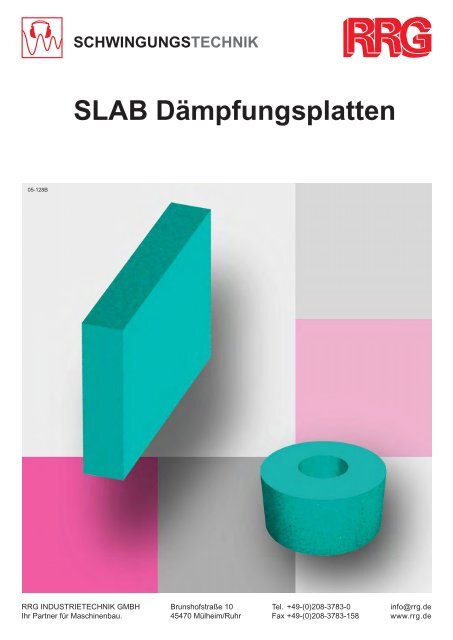 SLAB Dämpfungsplatten - RRG Industrietechnik GmbH