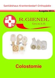 Colostomie - Bandagist R. Giendl