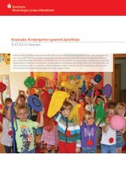 Knaxiade: Kindergarten gewinnt Spielkiste - Sparkasse Memmingen ...