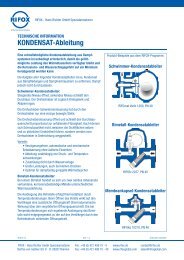 KONDENSAT-Ableitung - Rifox-Hans Richter GmbH