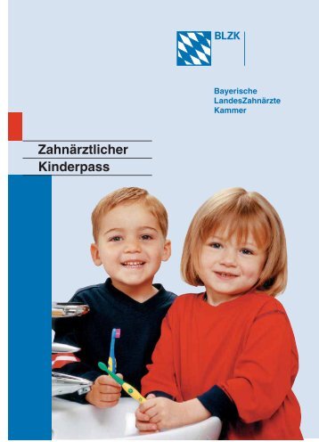 Zahnärztlicher Kinderpass - zahn.de