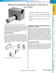 Monochromatoren der Serie 77250 1/8 m von Oriel