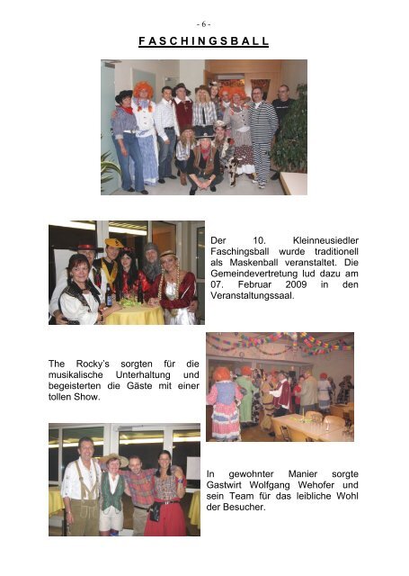 Jahresbericht 2009 (17,60 MB) - Gemeinde Klein-Neusiedl