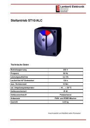 Stellantrieb ST10/ALC - Lamberti Elektronik