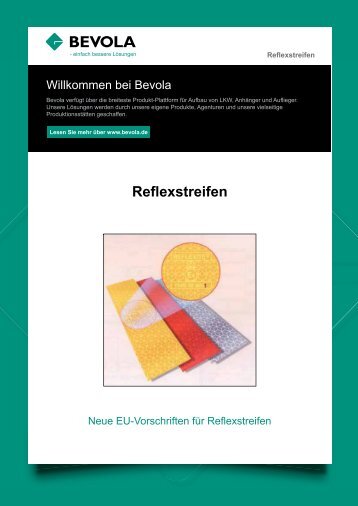 (469.9KB)Neue EU-Vorschriften für Reﬂexstreifen - Bevola