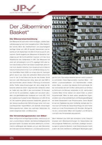 Der „Silberminen Basket“ - Jud & Partner Vermögensverwaltungs AG