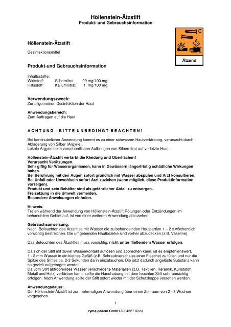G-Info Biozid Höllenstein 29 10 12 aktuell - Ryma-Pharm GmbH