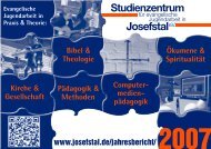 Josefstale.V. - Studienzentrum für evangelische Jugendarbeit in ...