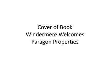 Cover of Book Windermere Welcomes Paragon Properties