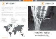 Produktlinie Motoren product line motors - Franz Kessler