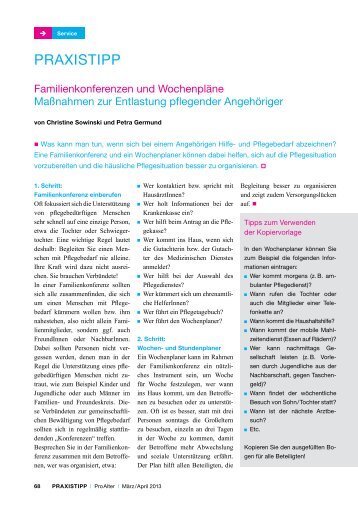 Praxistipp: Familienkonferenzen und Wochenpläne